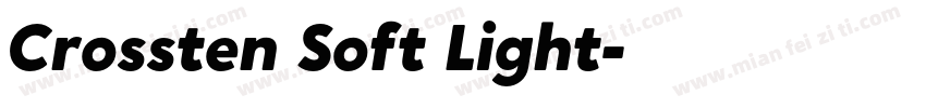 Crossten Soft Light字体转换